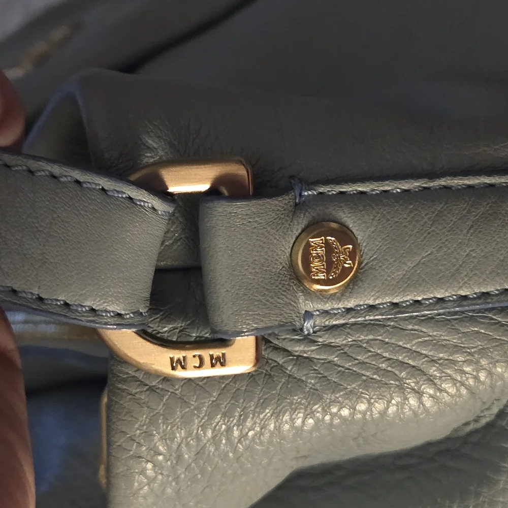 MCM Blue Leather Women's Bag - Picture 4 of 14